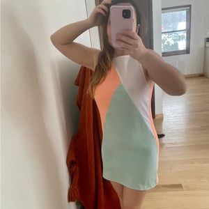 Vintage 2010 color block dress